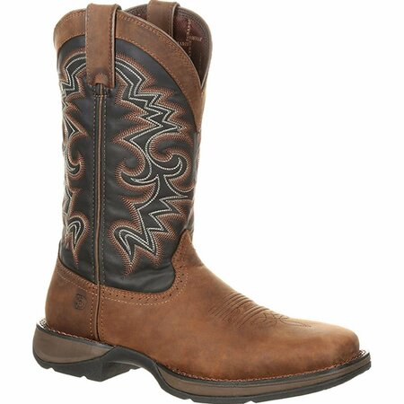 DURANGO Rebel by Pull-on Western Boot, Chocolate/Midnight, W, Size 11.5 DDB0135